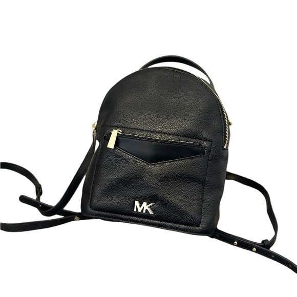 Michael Kors Small Black Leather Jessa Convertible Backpack/Crossbody - Picture 2 of 16